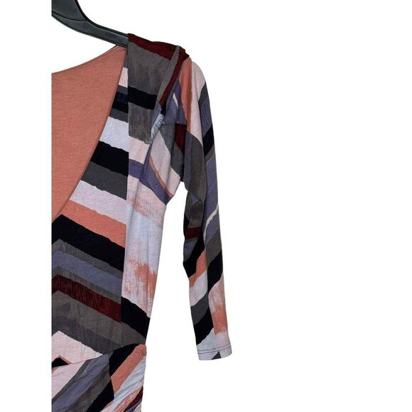 Anthropologie Maeve Women's  Maxi Dress Chevron Striped Lined Knit StretchXS - Picture 2 of 12